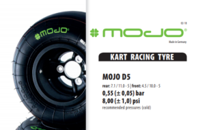 Mojo D5 Go Kart Racing Rotax Max Senior 2019 Slick Tyre Set 