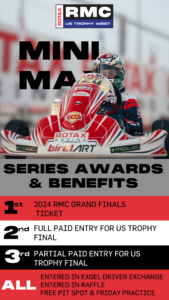 US Trophy West Kart Series Awards for Mini MAX drivers