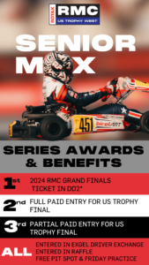 US Trophy West Kart Series Awards for Senior MAX drivers