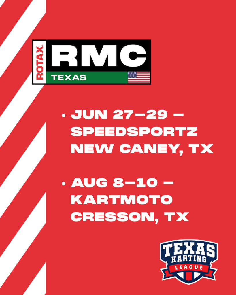 RMC Texas and Texas Karting League kart racing schedule 2025